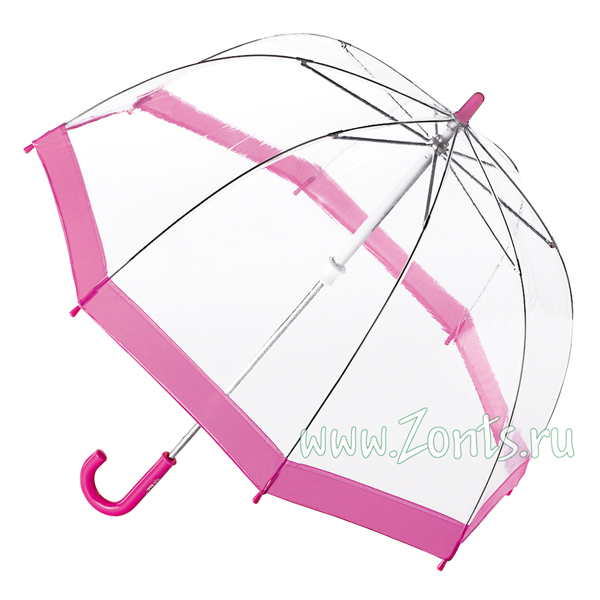 Зонт Fulton детский прозрачный C603-022 Pink Funbrella-2