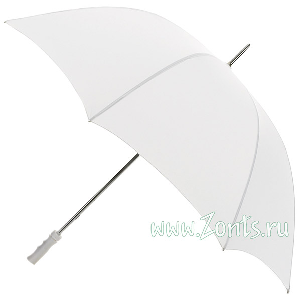 Белый зонт-трость Fulton S664-002 White Fairway-3 больших размеров