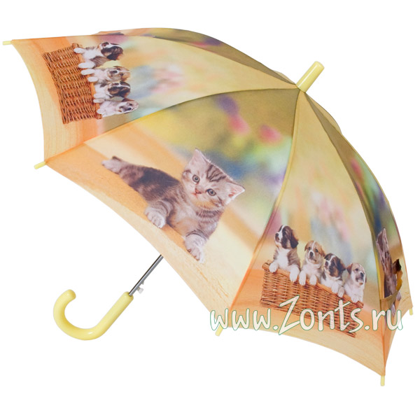 Симпатичный автоматический зонт для детей Happy Rain 78714