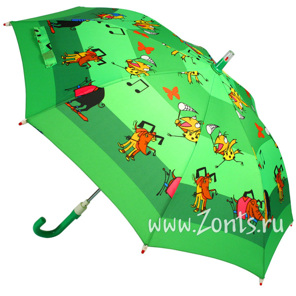 Зонт зеленого цвета с рисунком Zest 21551-10