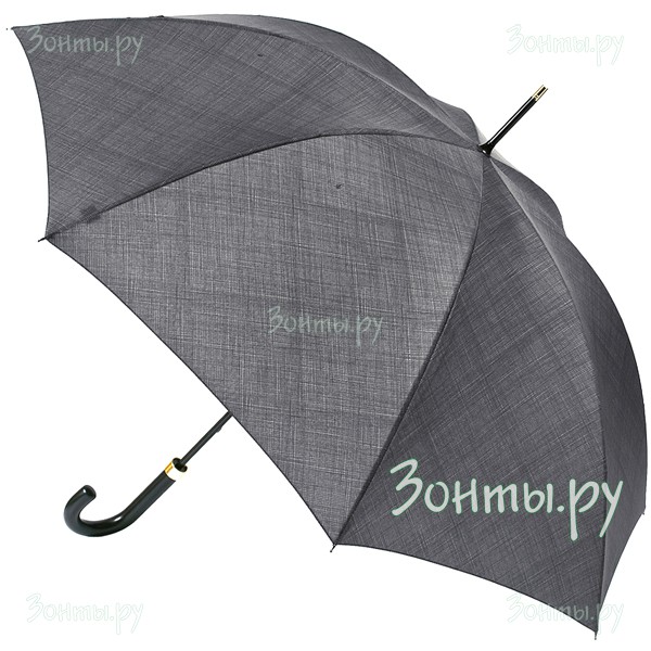 Зонт трость мужской Fulton G833-2250 Governor Weave Print Grey с изогнутой ручкой