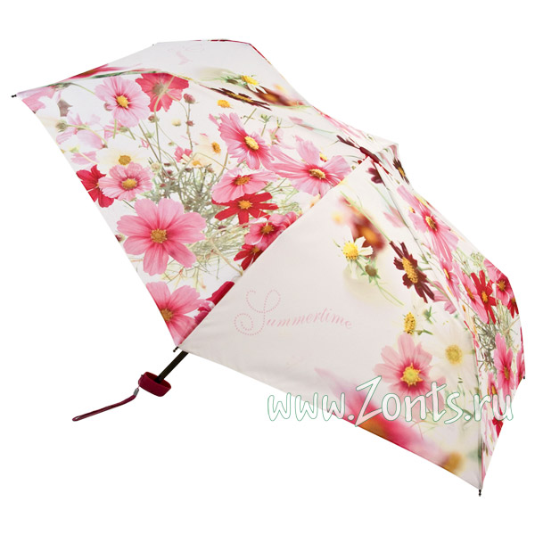 Легкий женский зонтик с рисунком цветов Zest 23515-167A