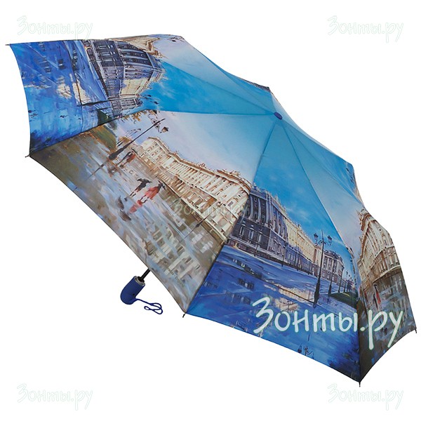Женский зонт складной Zest 23945-170A с рисунком