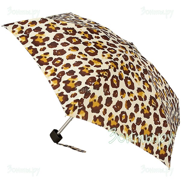 Красивый женский зонтик  Fulton L501-2295 New Jaguar Tiny-2 с расцветкой под шкуру ягуара