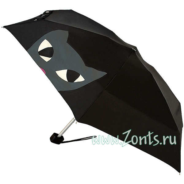 Зонтик дизайнерский Lulu Guinness L717-2340 Kooky Cat Face