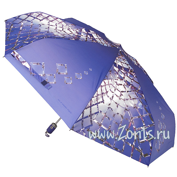 Женский зонтик сине-фиолетовый Zest 24985-174B