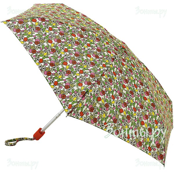 Легкий летний зонтик Fulton L501-2294 Tutti Fruitti Tiny-2 компактных размеров