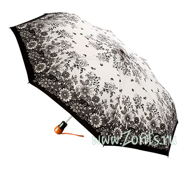 Красивый женский зонтик Airton 3635-126 с цветочным узором