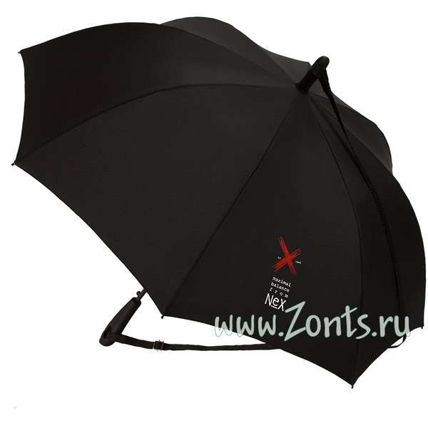 Зонтик трость с ремнем и рисунком Nex 31611-06