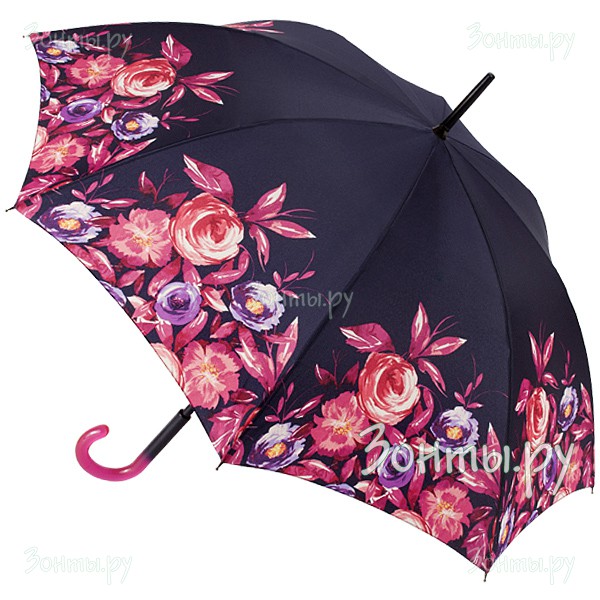 Красивый женский зонт-трость Fulton L056-2429 Floral Border