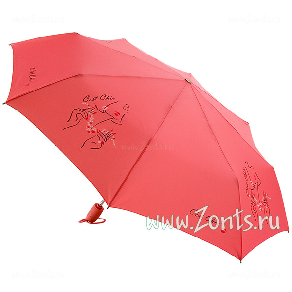 Насыщенно-розового цвета женский зонтик Airton 3912-21
