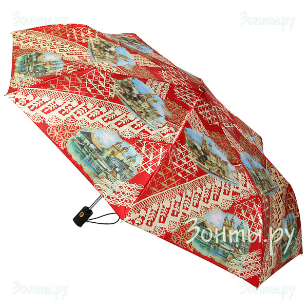 Сатиновый зонтик для женщины Три слона 112-01