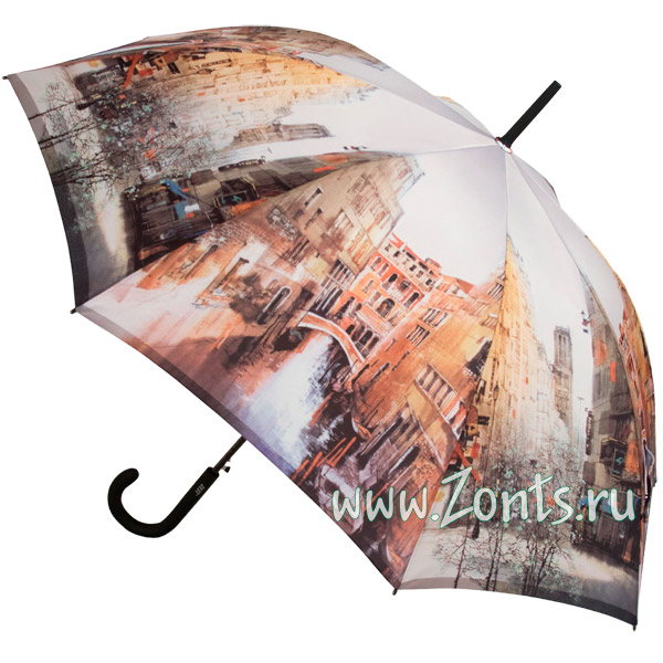 Зонт трость с городским пейзажем Zest 21625x-138B
