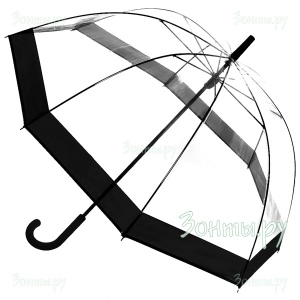 Механический зонтик-трость с прозрачным куполом Happy Rain 70973-01
