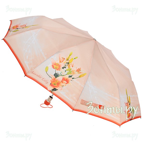 Недорогой женский зонт Zest 53617-68 с цветами