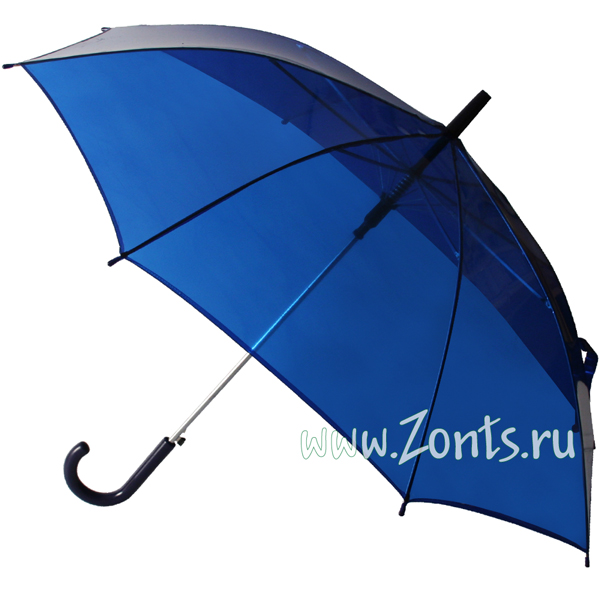 Прозрачный синий зонт трость Perletti 1010-04 New Basic
