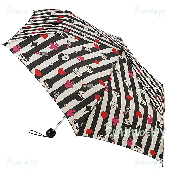 Зонтик женский дизайнерский Lulu Guinness L718-2683 Doll Face Icon