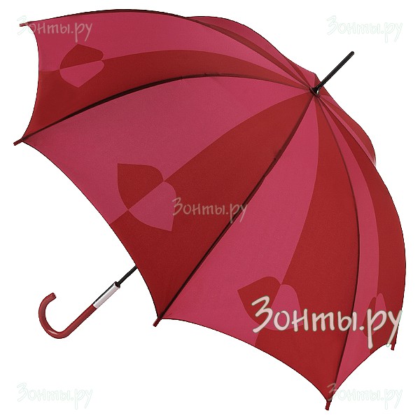 Женский зонт-трость Lulu Guinness L720-2678 Red 50 Pink