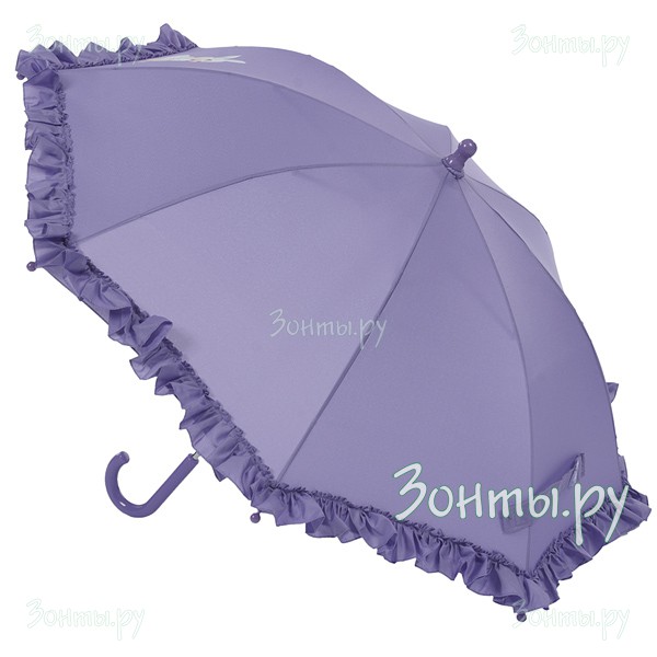 Детский зонт фиолетовый с рюшами и принтом зайчонка Airton 1652-12