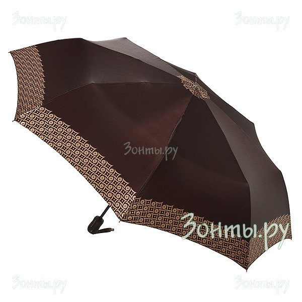 Сатиновый зонт Doppler 74660 FGD-07 с блестящим коричневым куполом