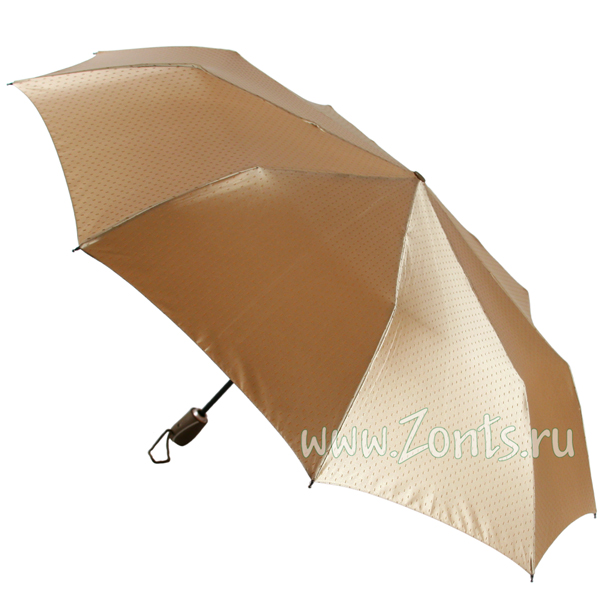 Золотистый зонтик с мелким геометрическим рисунком от Zest 23943-11