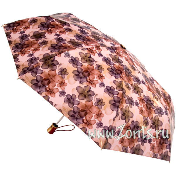 Красивый женский зонтик Три слона 275-02 розового цвета