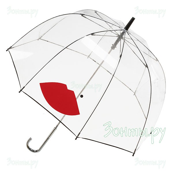 Женский зонт-трость Lulu Guinness L719-2879 Abstract Lips Birdcage-2 от дизайнера