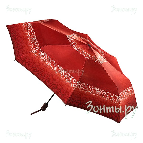 Красный зонт из сатина Doppler 74660 FG19-02 с узором