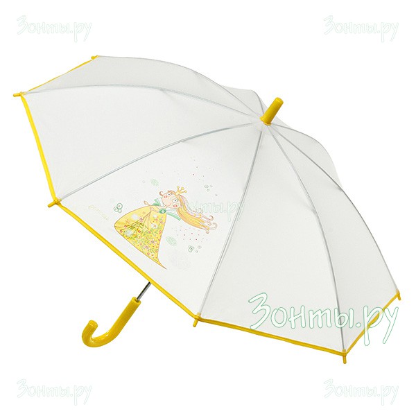 Детский зонт-трость Airton 1511-12 с прозрачным куполом