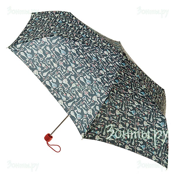 Компактный и легкий зонт Fulton L553-2930 Antique Keys