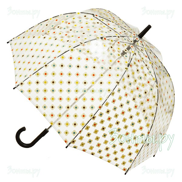 Дизайнерский зонт-трость Orla Kiely L746-2088 Multi Flower Check Birdcage