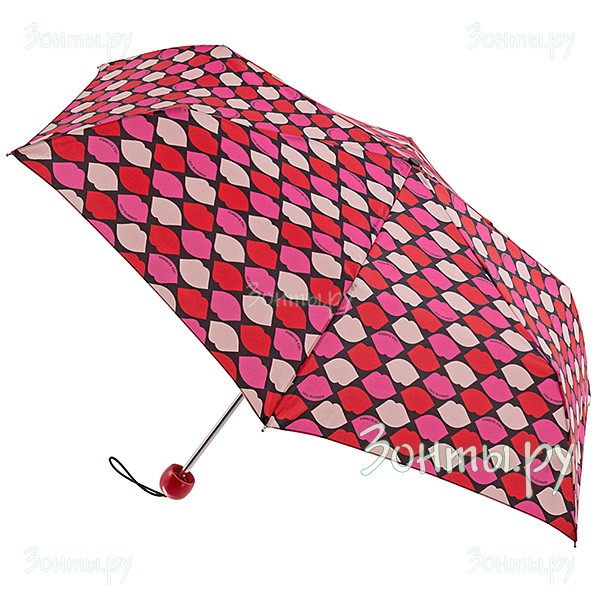Женский зонт от дизайнера Lulu Guinness L718-3004 Lip Grid