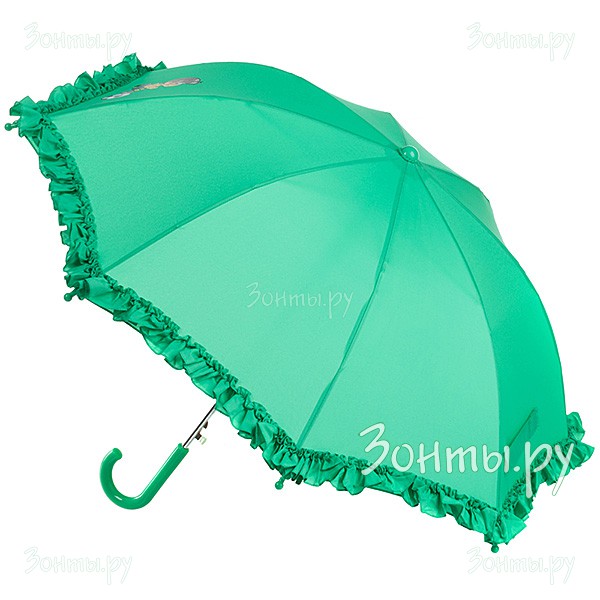 Детский зонт зеленого цвета с рюшами Airton 1652-13