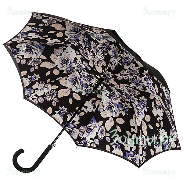 Женский зонт-трость с двойным куполом Fulton L754-3041 Mono Flora
