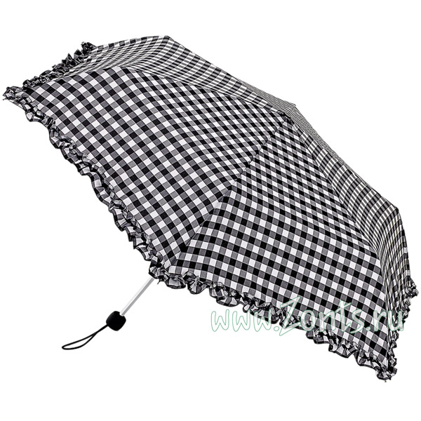 Серый в клетку зонтик Fulton L553-1793 Cow Girl Gingham