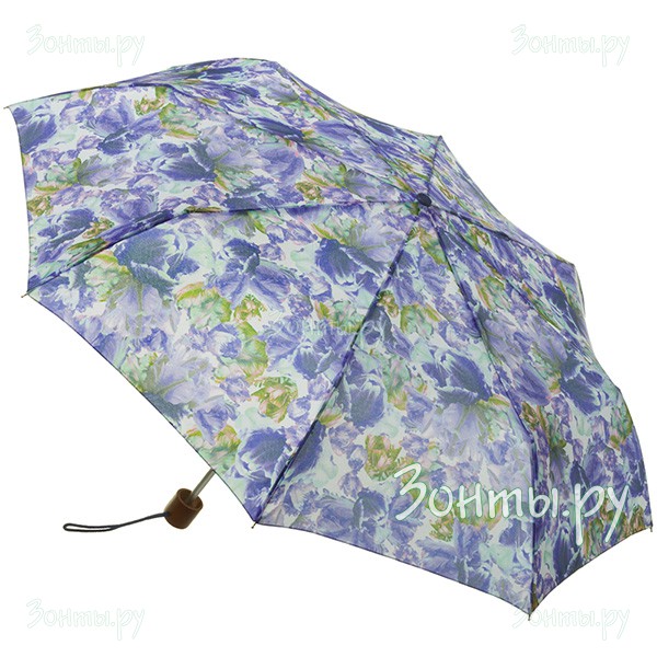 Легкий женский зонт Fulton L354-3153 Blue Tulip Minilite-2
