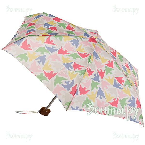 Женский дизайнерский зонт плоской формы Cath Kidston L521-3129 Small Graphic Bird