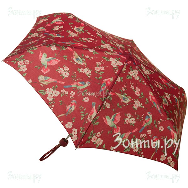 Легкий женский зонт с рисунком Cath Kidston L768-3065 BritishBirdsBerry