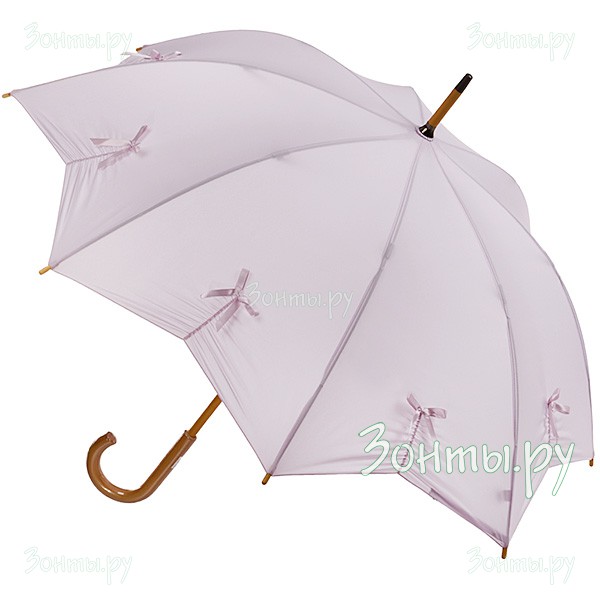Женский зонт-трость с бантиками Fulton L776-3211 Pale Pink