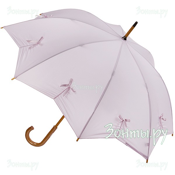 Женский зонт-трость с бантиками Fulton L776-3211 Pale Pink