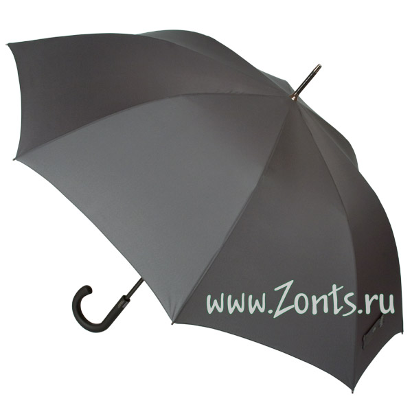 Большой итальянский серый зонт-трость Perletti 21513-02