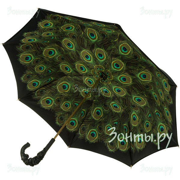 Черный зонт-трость с двойным куполом для женщин Pasotti 0189 Lux 108/1