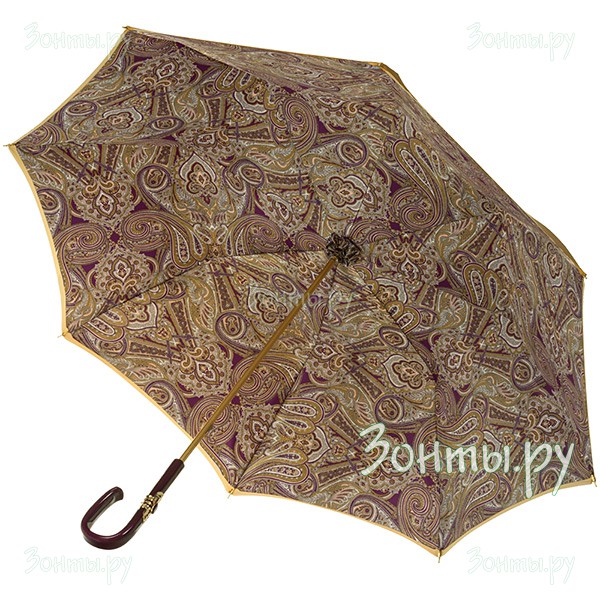 Желтый зонт-трость с двойным куполом Pasotti 0189 5E771/1