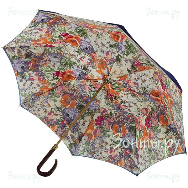 Фиолетовый зонт-трость с двойным куполом Pasotti 0189 5E491/1 F38