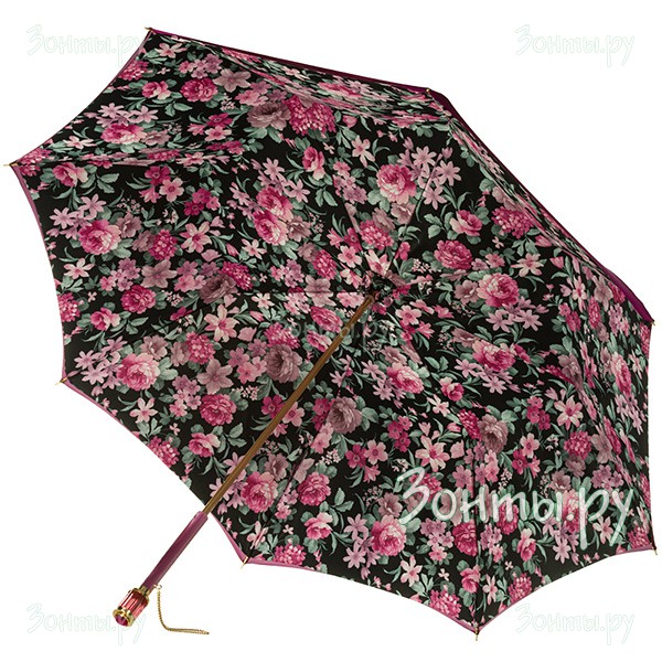 Пурпурный зонт-трость с двойным куполом Pasotti 0189 52891/101