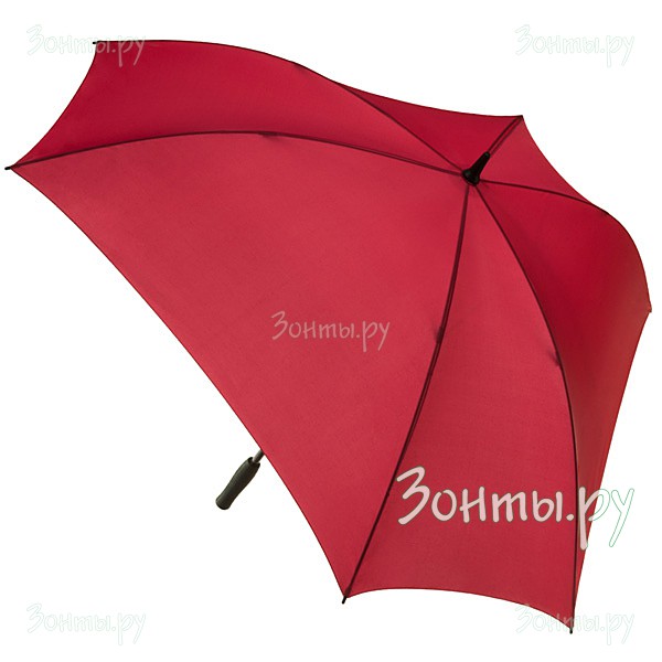Зонт-трость с треугольным куполом Geometric-302 бордовый