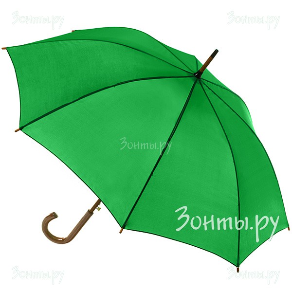 Зеленый рекламный зонт-трость Promo 3520015