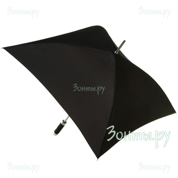 Черный зонт-трость с квадратным куполом Geometric-402