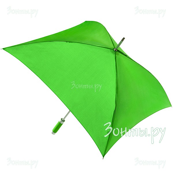Зеленый зонт-трость с квадратным куполом Geometric-404