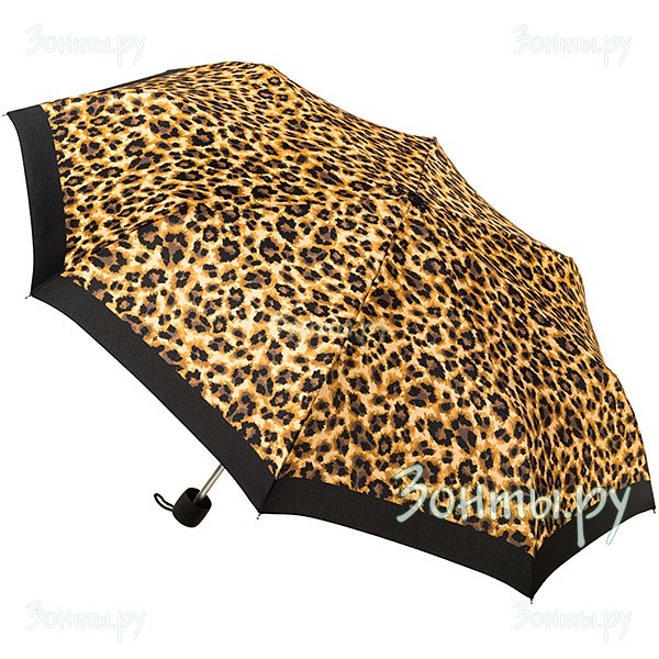Легкий женский зонт с узором Fulton L354-3279 Painted Leopard Minilite-2